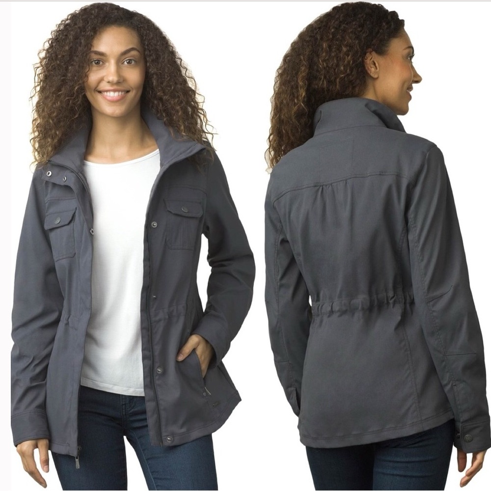 PrAna All Purpose Travel Utility Jacket in Grey Slate